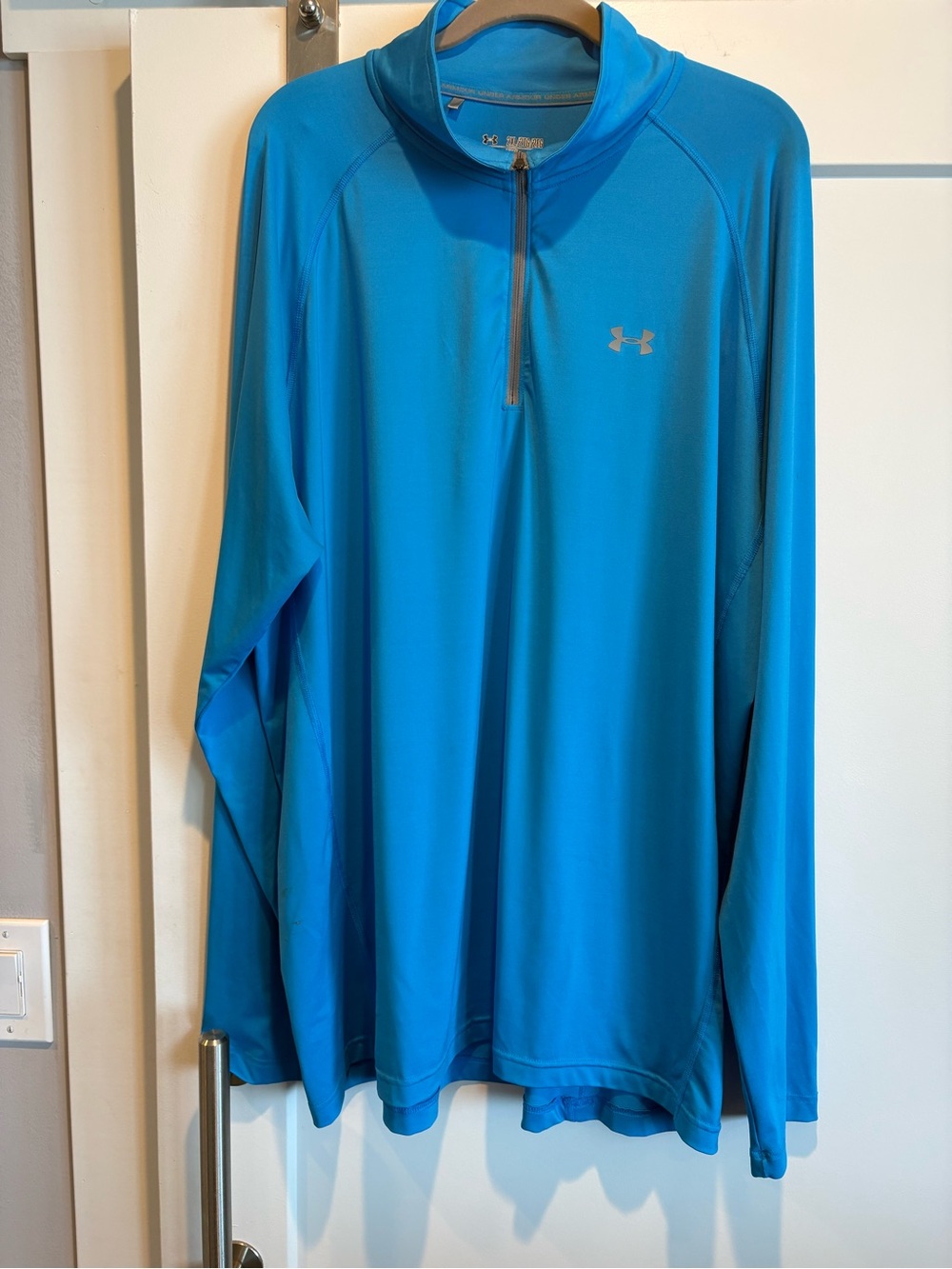 Under Armour Men’s Quarter-Zip Performance Pullover - Bright Blue Size 2XL